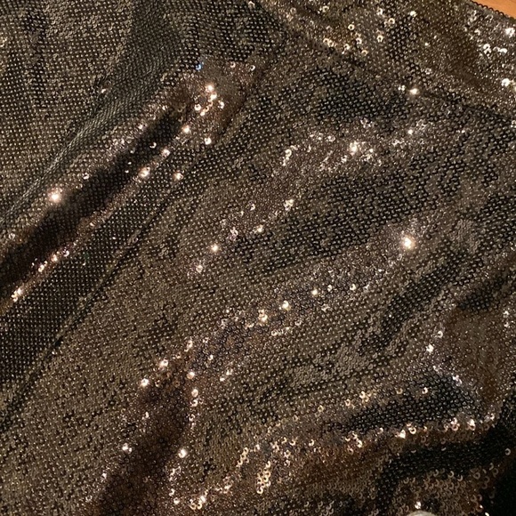 Simona Corsellini / black flare sequin pants trousers 42 - Picture 2 of 4